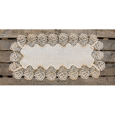 Chemin de table Beige Rose