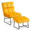 Fauteuil d'appoint avec repose-pieds en métal Endri-862096531-862096559