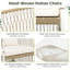 Ensemble de table de salle à manger extensible 5 pièces avec chaises en rotin Modern