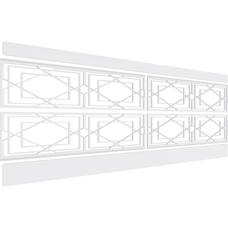 Panneaux muraux blancs 94,5 "(paquet de 4), L 32 po