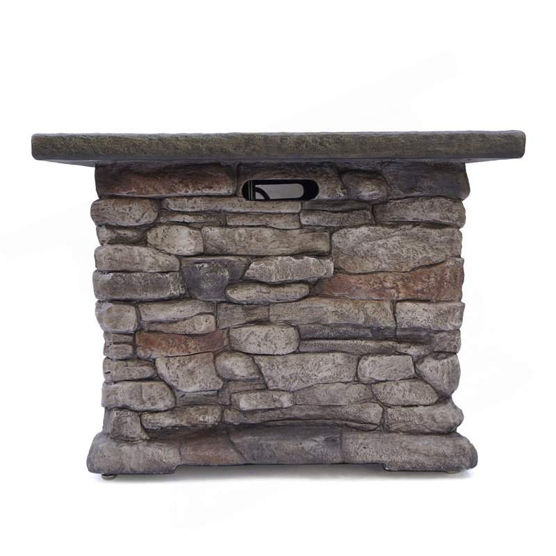 STONEWALL 32” SQUARE PROPANE FIRE PIT.