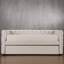 Bouton capitonné Holbrook Double lit de jour avec couchette-1796525166-1872457465