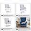 Wingback Chair Covers Set Stretch Wing Chair Cushion Sofa Slipcover 110x80cm 2 Piece