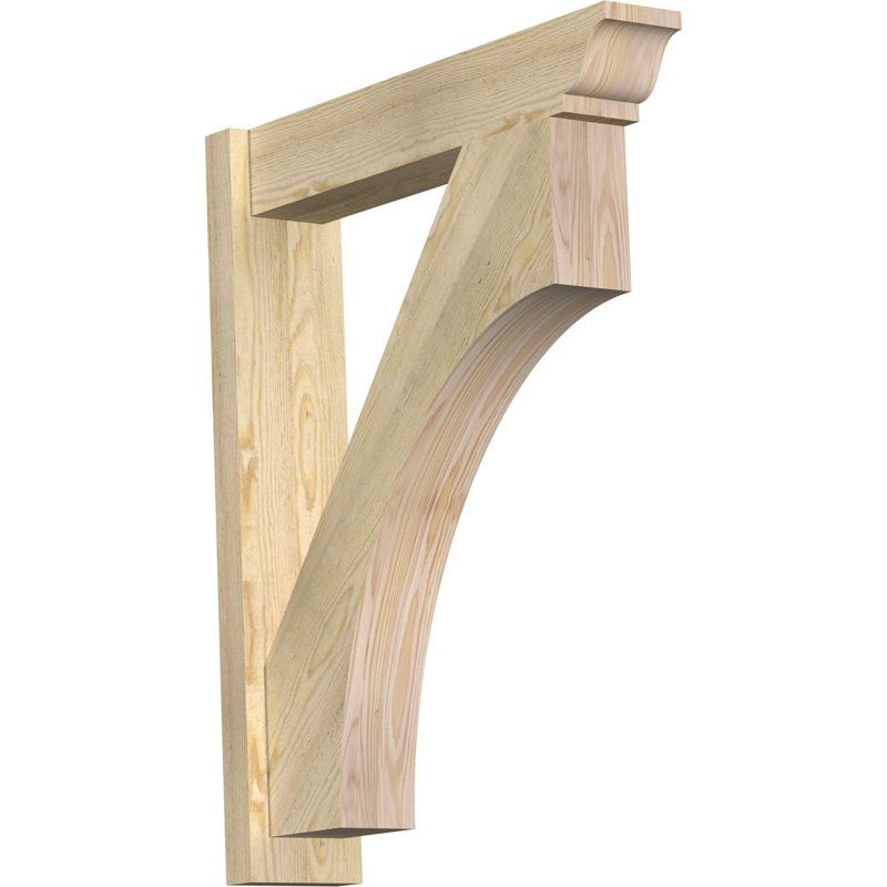 Persienne en bois Westlake, Sapin Douglas de 8 po (sciage brut), P 28 po x H 34 po