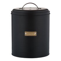 Lucky Family Green Countertop Compost Bin with Lid - 1.6 Gal Stainless  Steel Compost Pail for Kitchen - Bucket Composter Container Indoor Outdoor  - 50