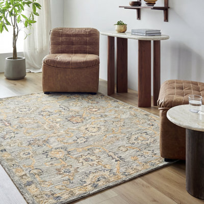 Moroccan Wool Hand Tufted Area Rug