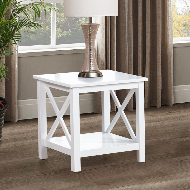 Table de bout, H 20,28 po x l 20,03 po x P 20,03 po, White