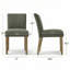 Chaises de salle à manger rembourrées en bois massif à hauteur d'assise 18,5 po-565954864