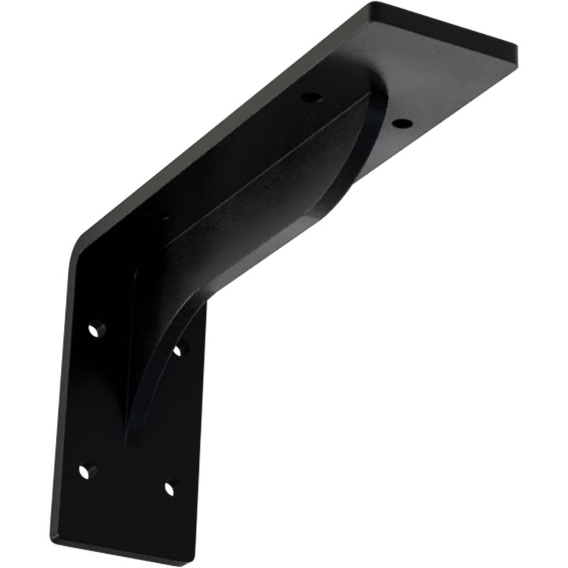 Support Embrey H 4,25 po x l 2 po x P 8 po Embrey, Noir thermolaqué, H 4,25 po x l 2 po x P 8 po