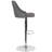 Glencoe Contemporary Adjustable Height Barstool in Dark Gray Fabric - Kitchen Furniture-530008238