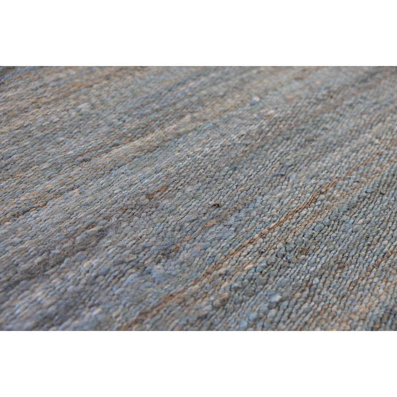 Sable Coast Flatweave Jute / Sisal Area Rug, Rectangle 9' x 12', Gray