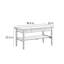 Table basse moderne en bois massif minimaliste-389978228
