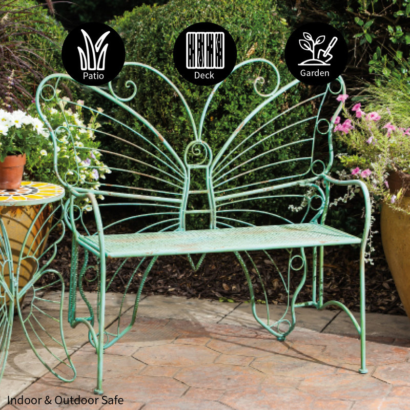 Banc de jardin en métal