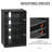 5-Tier Media Stand Cabinet With 3-Level Adjustable Shelves