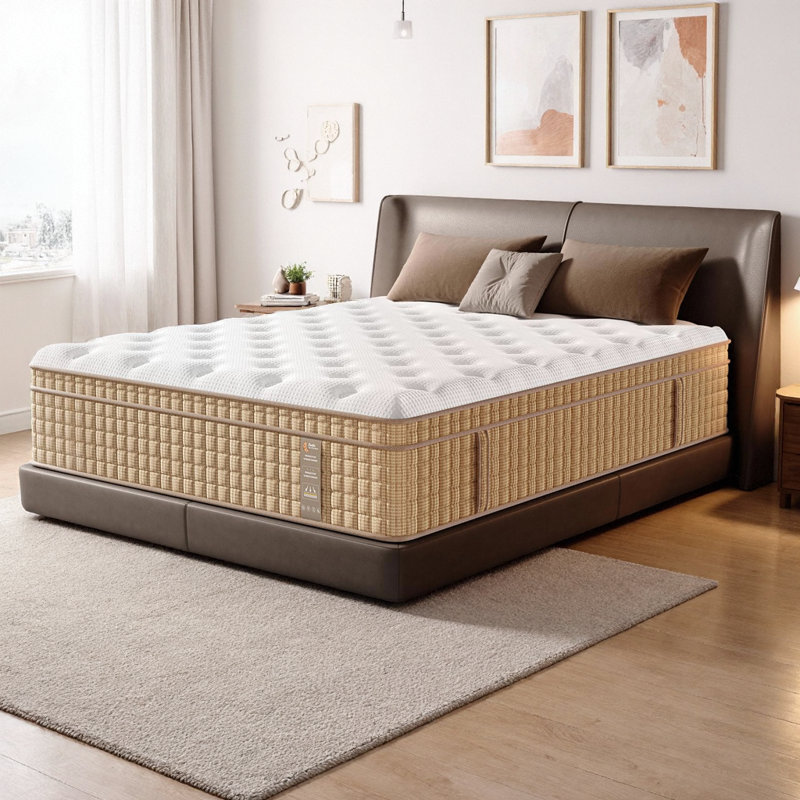 14 Inch Cooling Gel Hybrid Queen Mattress - Medium-Firm Pocket Springs, Fiberglass-Free, CertiPUR-US & OEKO-TEX Certified