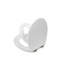 Soft Close Round Family Toilet Seat with Adhesive Hinges