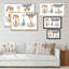 «Cute Giraffe Botanical Portrait», reproduction sur toile flottante-1497281250-1497281254