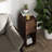 Modern Farmhouse Burl Finish End Table With 2 Drawers And Open Storage Walnut Brown-792408499