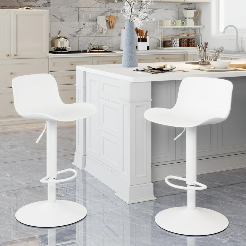 Tabouret de bar Beora, 2, Blanc