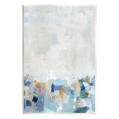 Art mural moderne sur paysage bleu moderne par Rachel Springer