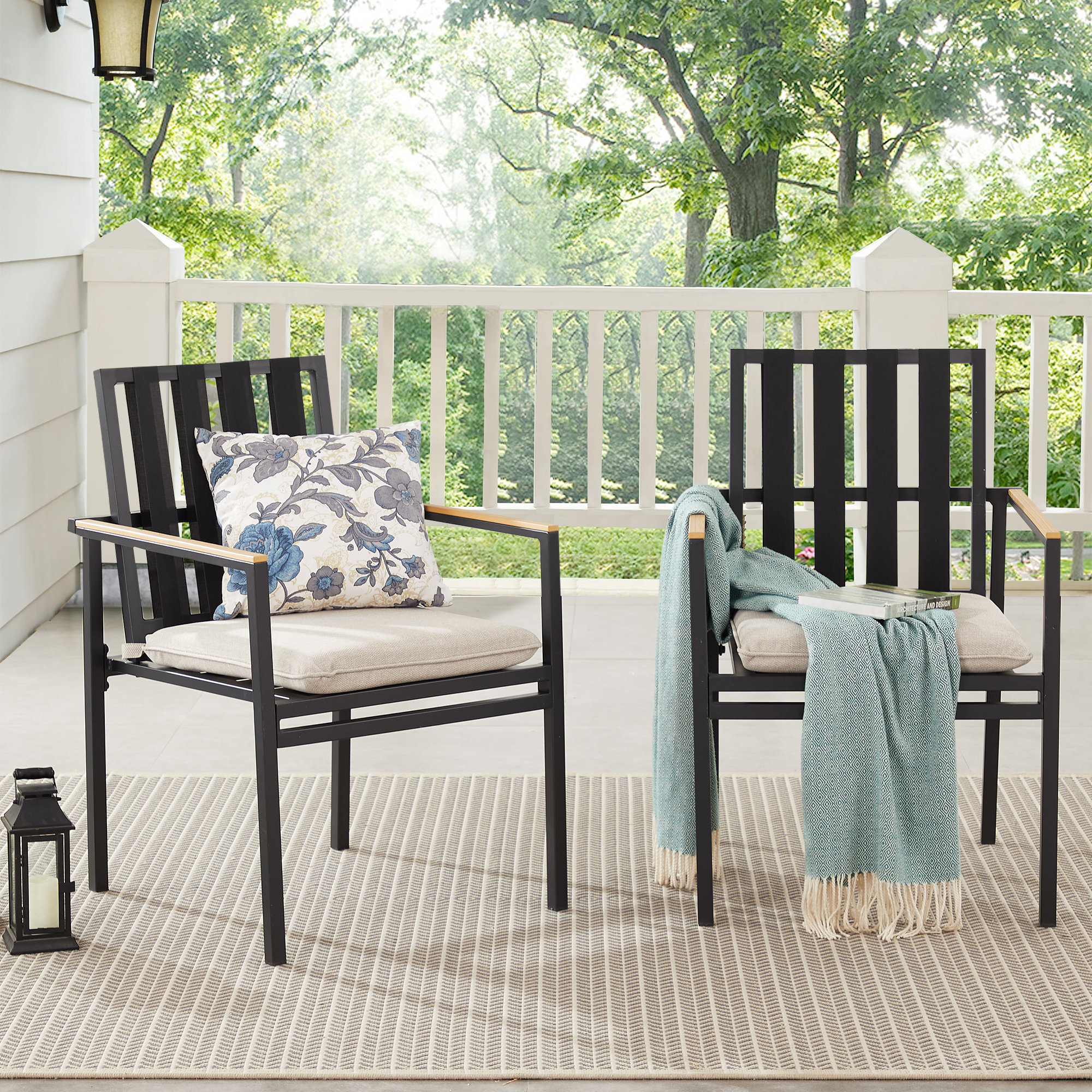 Outdoor patio chairs discount stackable