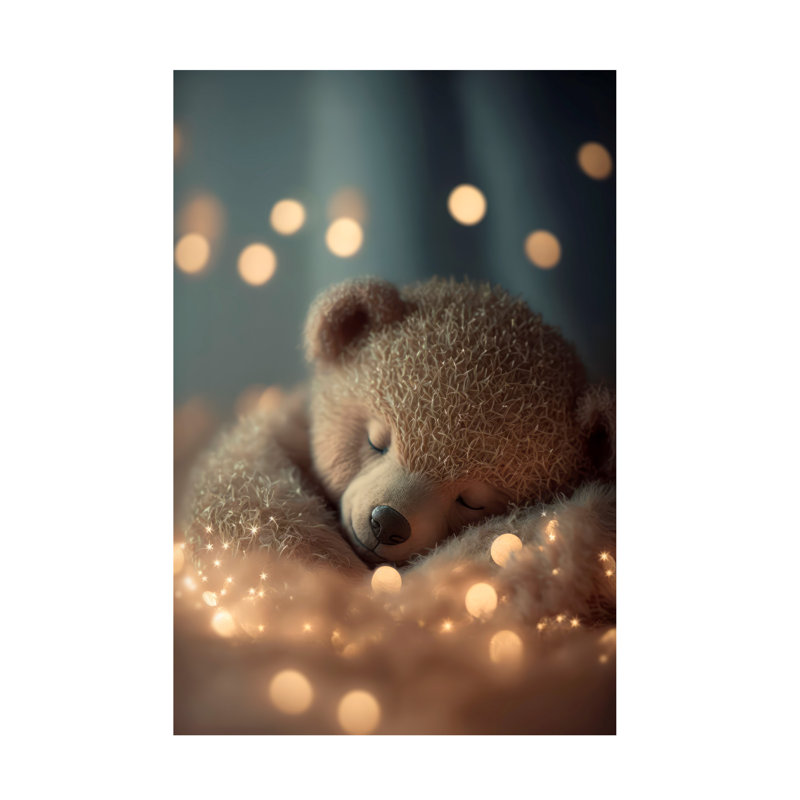 Charlicia My Sleeping Teddy par Treechild, H 19 po x l 12 po x P 2 po