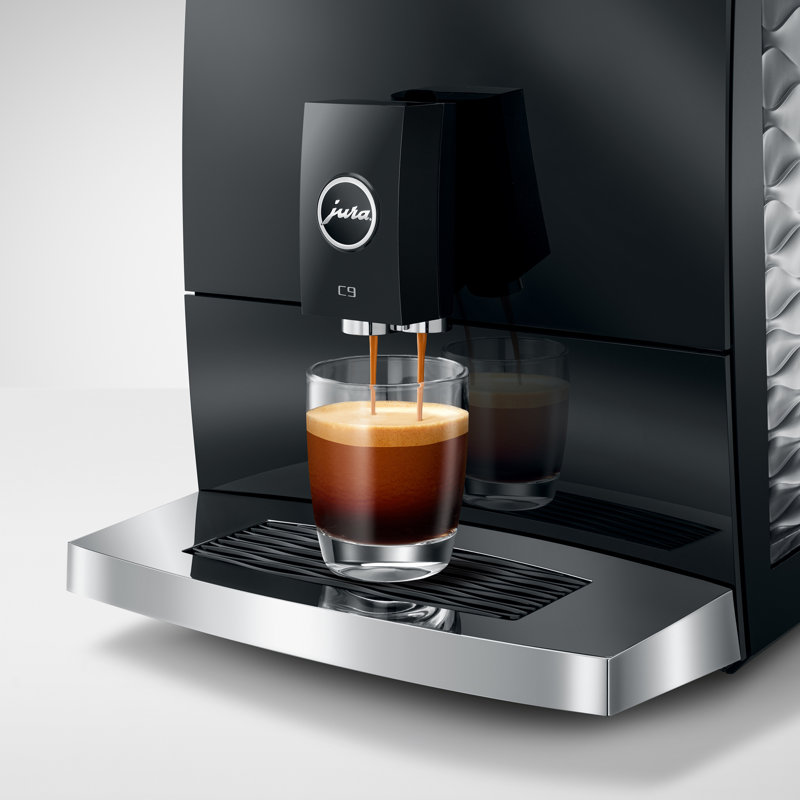 C9 Piano Black Automatic Coffee Machine, Black