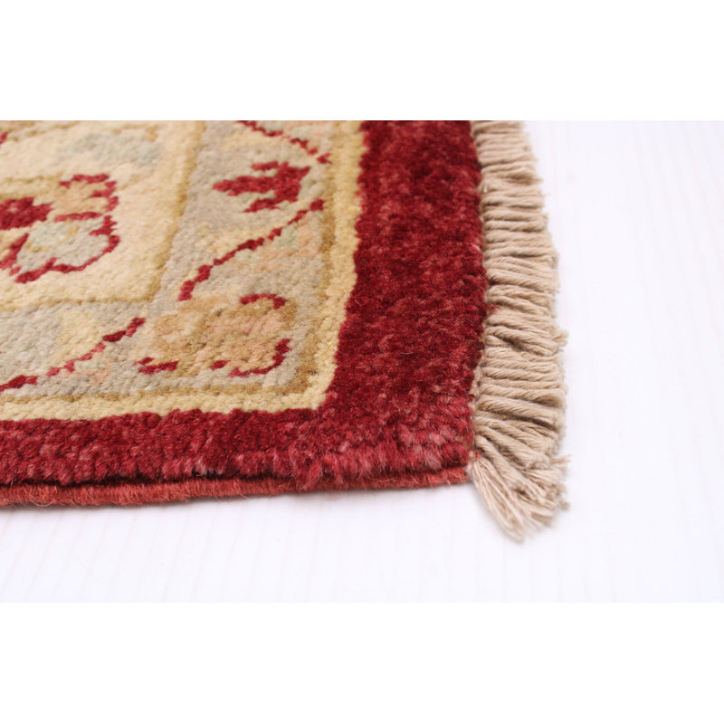 Tapis unique en laine noué à la main 6 pi 1 po x 9 pi 4 po nouvel âge Peshawar