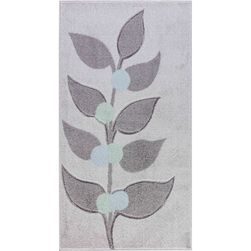 Grey Starlight Modern Rug, Nature Print Easy to Clean Rug For Living Room, Dining Room, Bedroom, Rectangle 80 x 150 cm