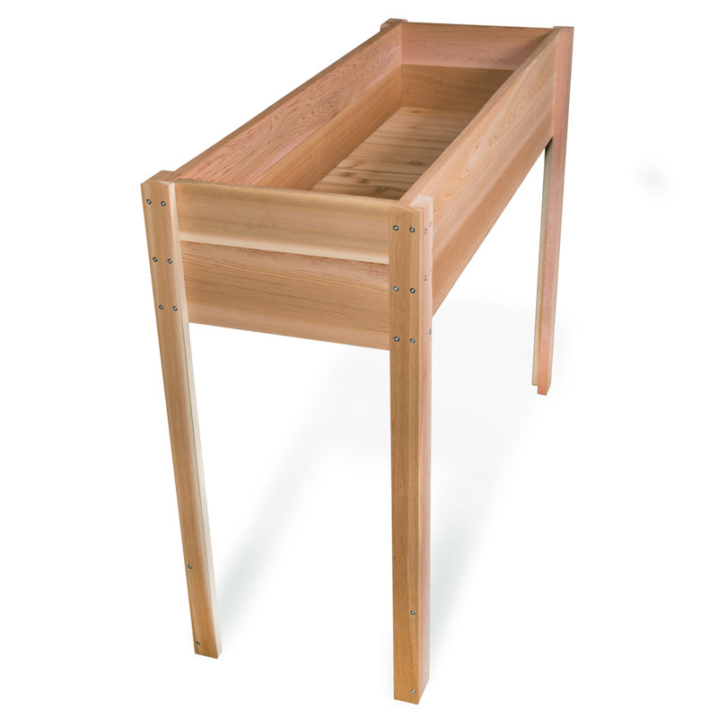  Bac de jardin surélevé 4 pi x 2 pi sur pieds, H 34 po x l 48 po x P 25 po