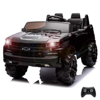 24V Ride On Car Truck Silverado Kids véhicule électrique 2 places à piles avec télécommande
