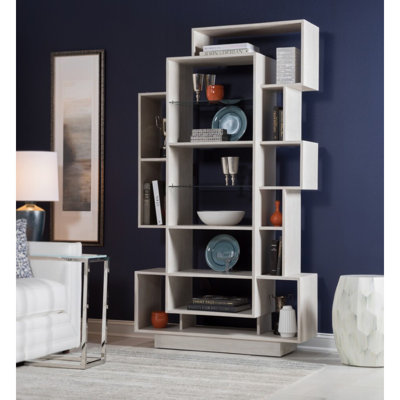 48"W x 18"D x 88"H  8-Tier Signature Designs Prospero Bookcase