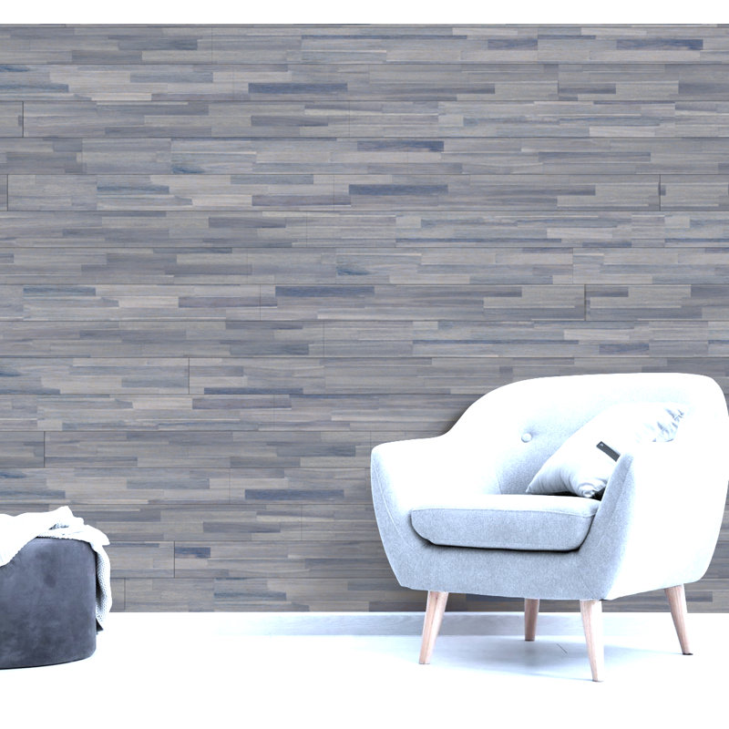 Panneau mural 6 po x 48 po Shiplap, Gris crépuscule