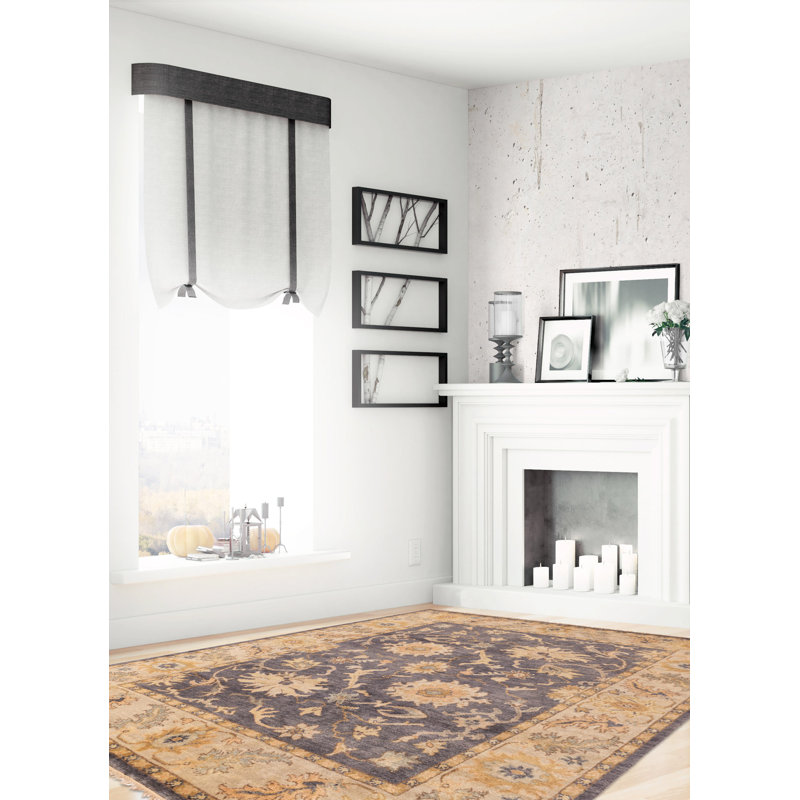 Tapis indigo Jules Serapi 7 pi 11 po x 9 pi 9 po
