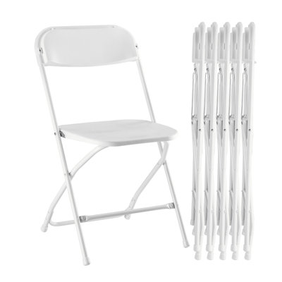 Ensemble de 6 chaises pliantes, intérieures et extérieures, empilables pour les espaces, les bureaux, les mariages, les pique-niques et les repas