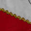 Chaussette de Noël 19 "à motif scintillant rouge et blanc