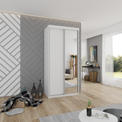 Bondfield 2 Door Solid + Manufactured Wood Wardrobe