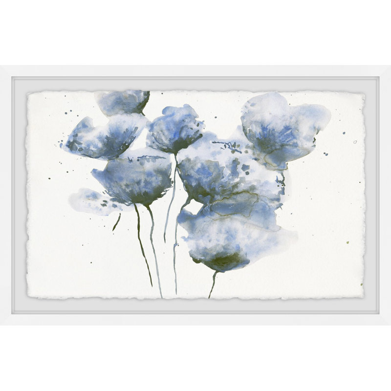 Mauve Poppies by Julia Posokhova - Single Picture Frame Painting, 20 cm H x 30 cm W x 4 cm D
