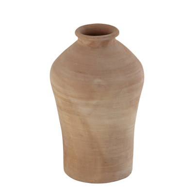 Terracotta Vase Dia 6.5" X 11"H
