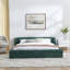 Structure de lit plateforme tapissier grand avec tête de lit, alliant confort, style et durabilité pour un ajout parfait à la chambre à coucher-1267937178