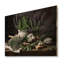 Nature morte au bouquet de fines herbes - Art mural en bois sur bois de pin naturel-2110276164