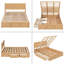 Lit plateforme en bois avec rangement dessous et 2 tiroirs Palumbo-2087919588