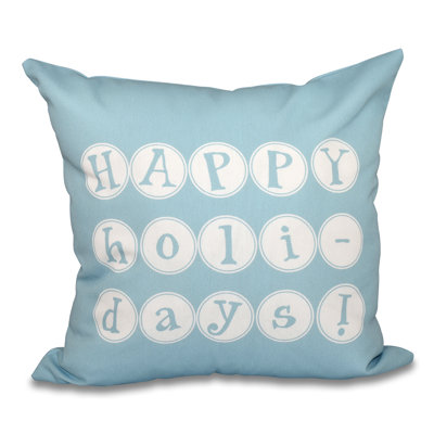 Housse carrée pour coussins de fêtes joyeuses
