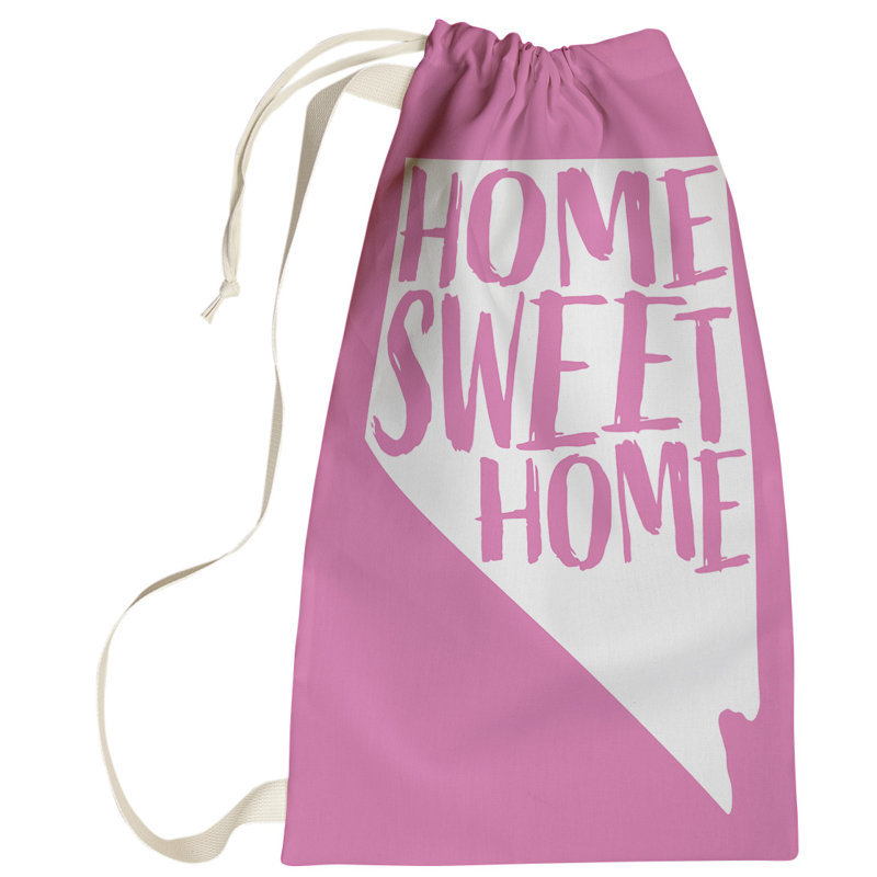 Fabric Laundry Bag with Handles, Large (36" H x 28" W), Pink