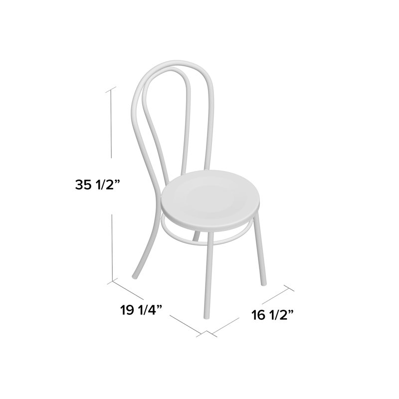 Odessa 17.25'' H Stacking Side Chair, Pastel Teal