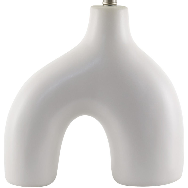 Arlis Ceramic Table Lamp, White