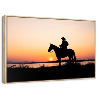 Silhouette de cowboy