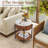 Marble Round End Table With Storage-1496349348-1496349349