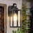 Schlesinger Steel Outdoor Wall Light with GFCI Outlets