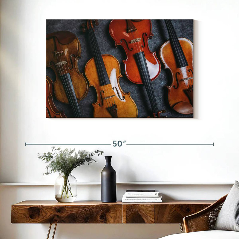 Collection Of Violins, 26" H x 39" W
